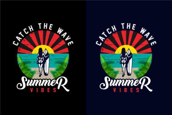 Catch the Wave Summer Vibes Tee Graphics & Print Templates