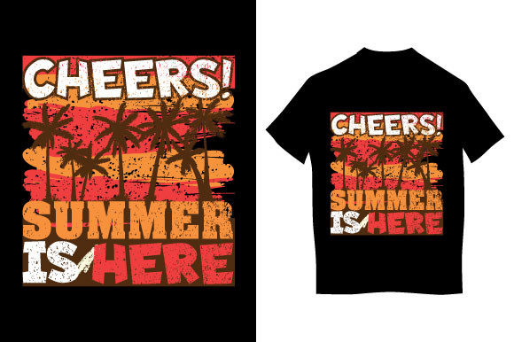 Cheers Summer is Here T Shirt Design: Graphics Review