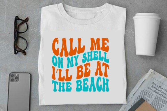 Retro Summer Graphics: Call Me on My Shell T-Shirt Designs