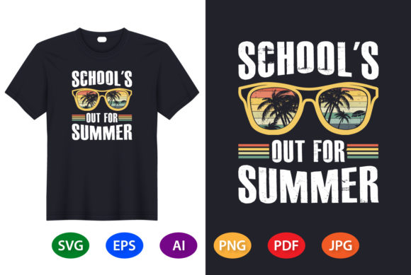 School’s Out Graphics: Summer T-Shirt Designs