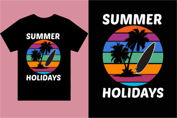 Summer Holidays T Shirt Graphics & Print Templates