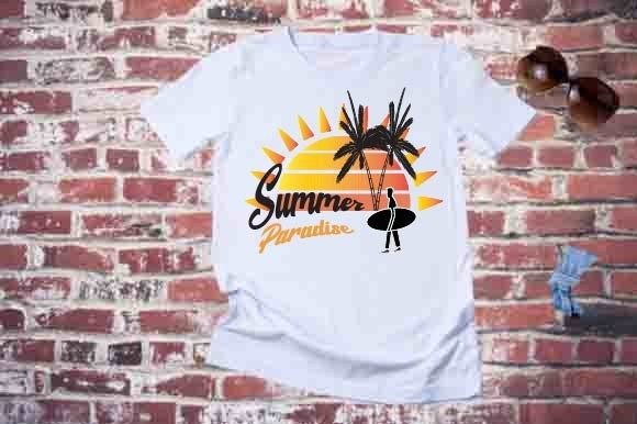 Summer Paradise Graphics for T-Shirt Designs