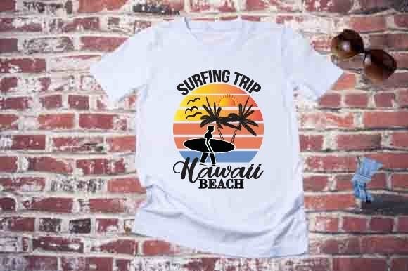 Summer T-Shirt Design Graphics for Surf Branding