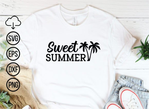 Sweet Summer SVG Cut Files: Graphics & T-Shirt Designs