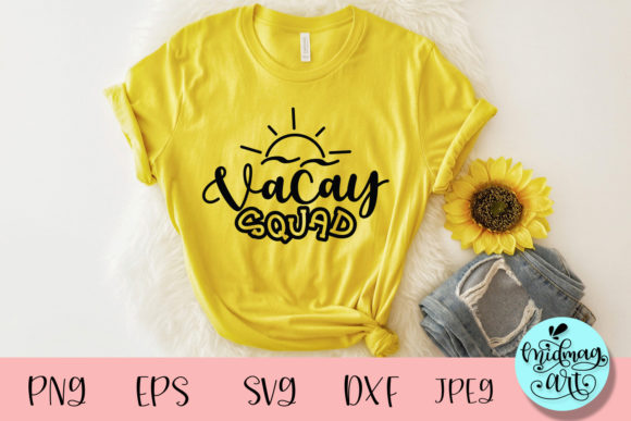 Vacay Squad SVG Graphics for Summer T-Shirt Designs